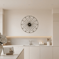 Aretta Black Geometric Wall Clock Accessories