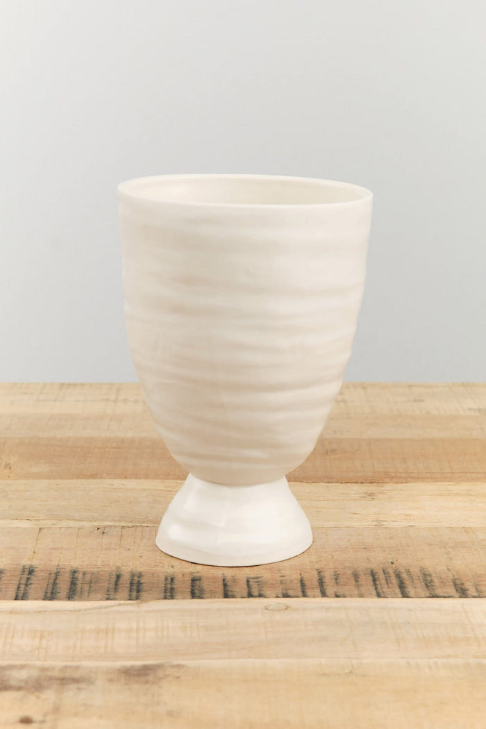 DBO Home Home Kitchen Vases Bare Pedestal Vase in Snowflake Snowflake