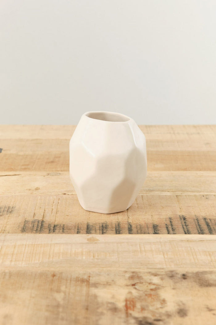 DBO Home Home Kitchen Vases Battuto Bud Vase in Snowflake Snowflake