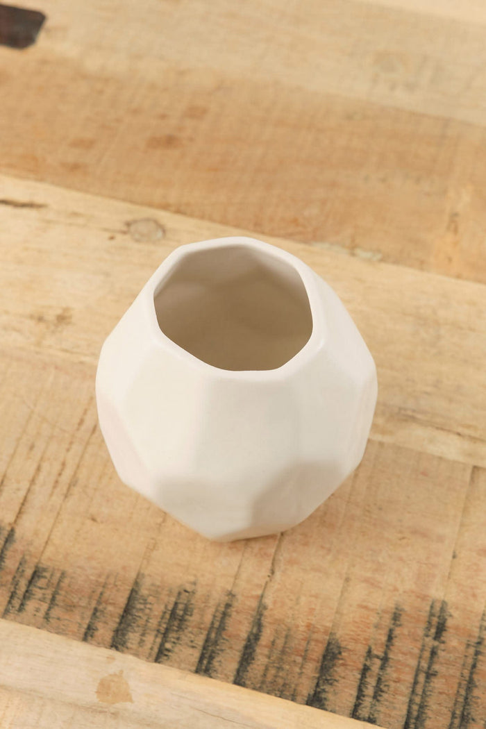 DBO Home Home Kitchen Vases Battuto Bud Vase in Snowflake Snowflake