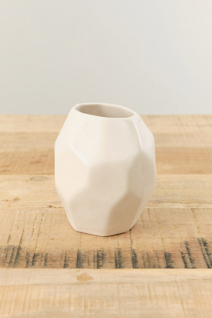 DBO Home Home Kitchen Vases Battuto Bud Vase in Snowflake Snowflake
