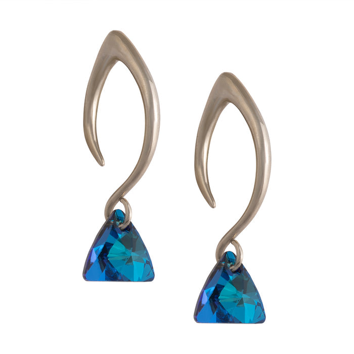 Bermuda Blue Swarovski Triangle