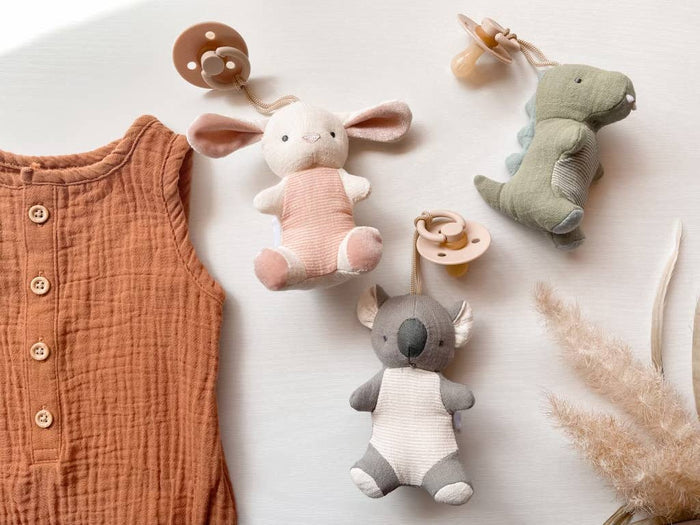 Bitzy Pal Natural Rubber Pacifier & Plush - Premium  from Itzy Ritzy - Just $14.95! Shop now at Pat's Monograms