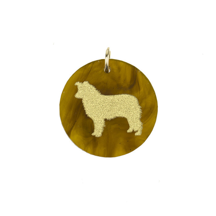 I found this at #moonandlola! - Eden Border Collie Charm Tiger's Eye