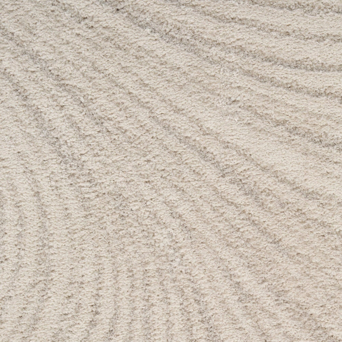 Braun Beige Swirl Pattern Abstract Rug