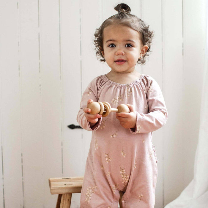 Budding Beauty Infant Jumpsuit - Premium Baby & Toddler Outfits from Burt's Bees Baby - Just $22.95! Shop now at Pat's Monograms