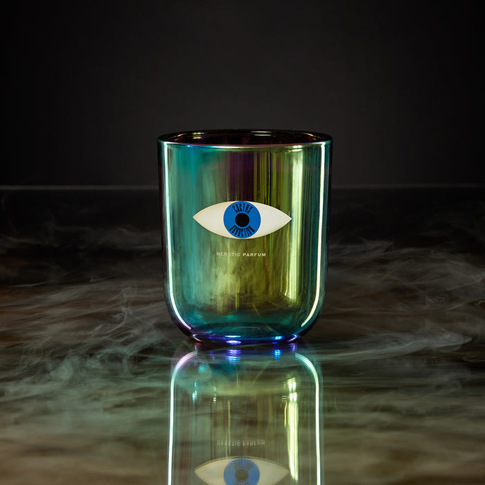 Candle with smoke