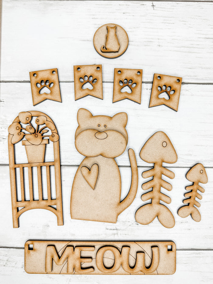 Cat Lover Insert for Interchangeable bases DIY Craft Kit