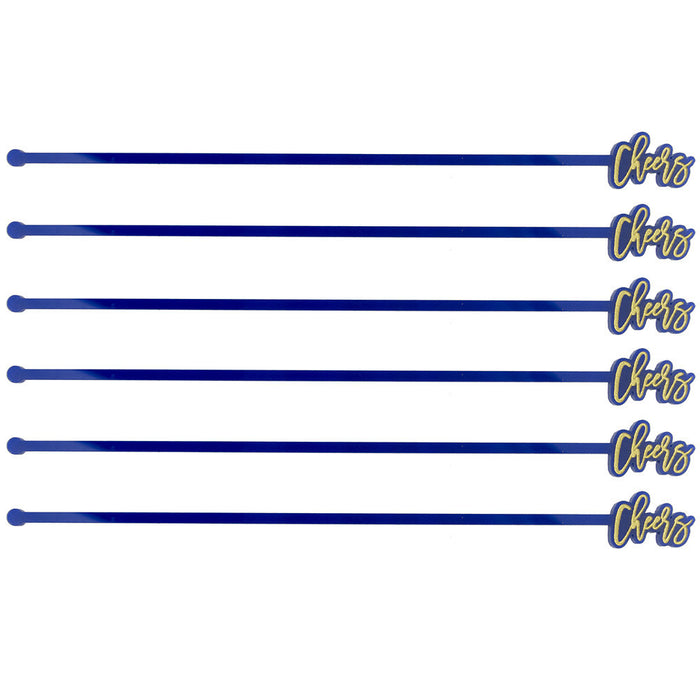 I found this at #moonandlola! - Cheers Drink Stirrers Cobalt