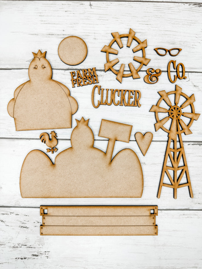 Chicken Insert for Interchangeable bases DIY Craft Kit