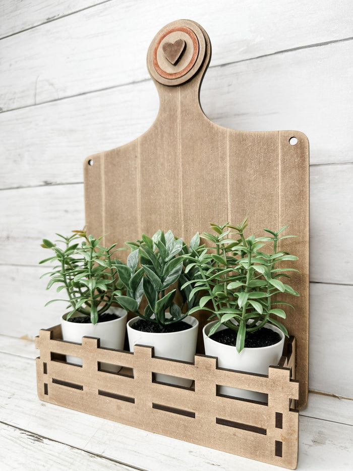 Cutting Board Box Base for Interchangeable inserts DIY Craft Kit