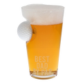 Dad By Par Golf Ball Glass