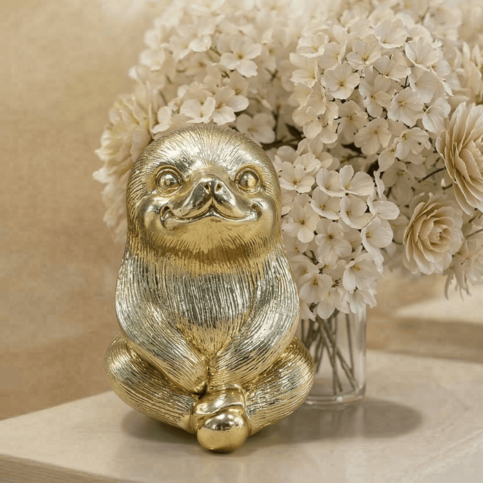Decorative Gold Sloth Ornament Accessories