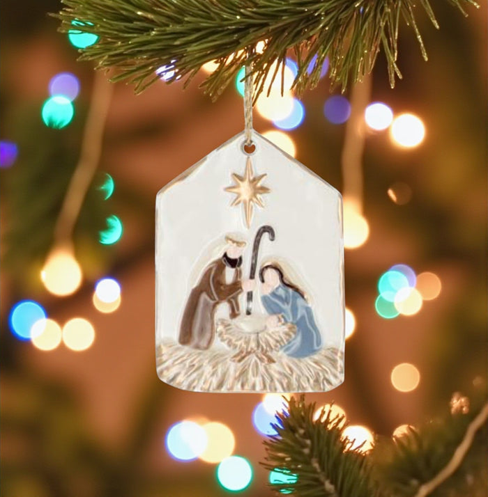 Divine Night Holy Family Ornaments - Premium Christmas Ornament from Burton and Burton - Just $13.95! Shop now at Pat's Monograms