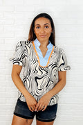Don't Want to Wait Zebra Print Top