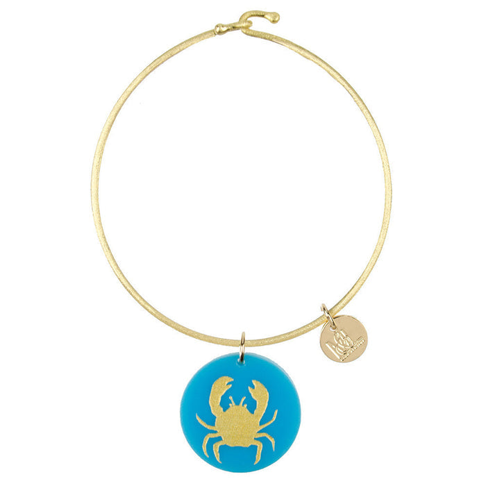 I found this at #moonandlola! - Eden Crab Charm Bangle