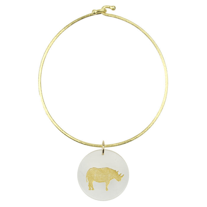 I found this at #moonandlola! - Eden Rhino Charm Bangle