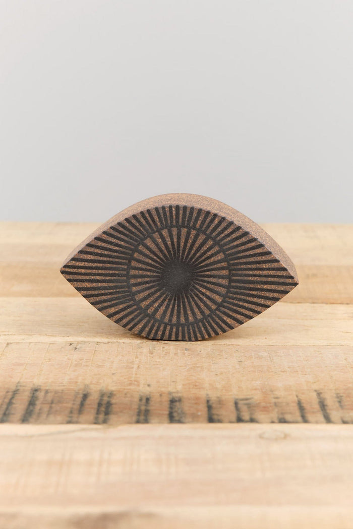 MQuan Art Ceramics Extra Small Eye in Tucker New Eye Double Tucker New Eye Double / 5" W X 3" H X 1.75" D