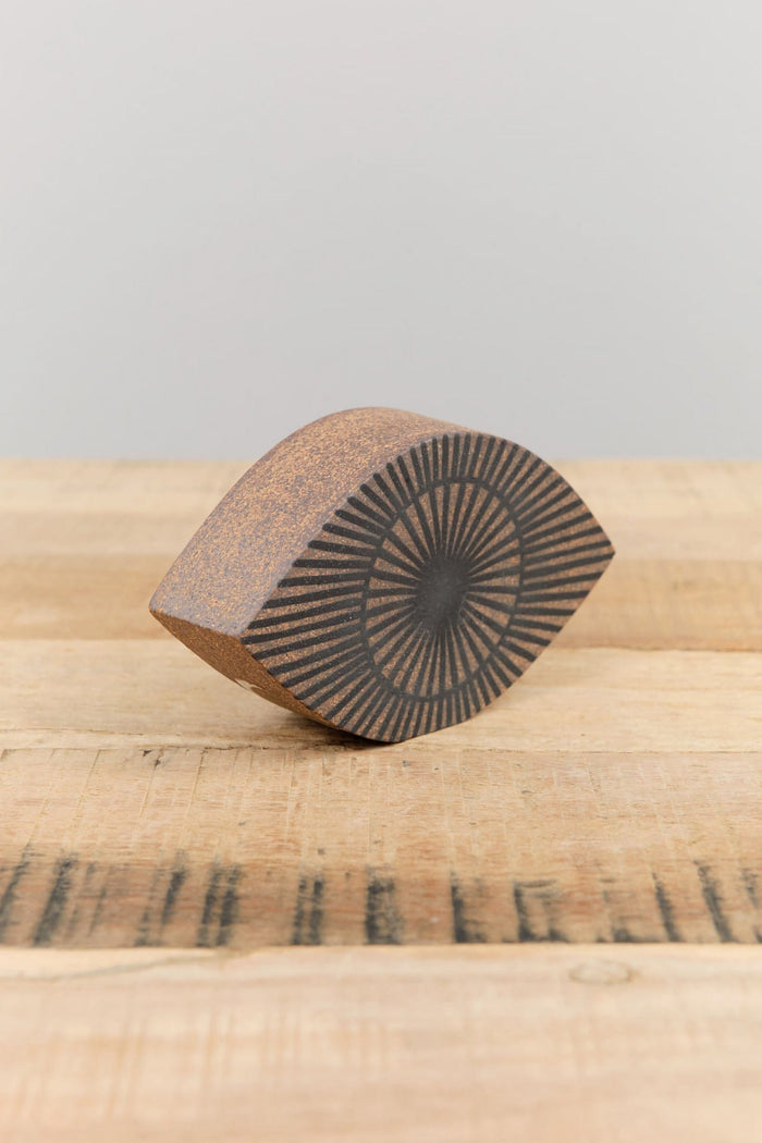 MQuan Art Ceramics Extra Small Eye in Tucker New Eye Double Tucker New Eye Double / 5" W X 3" H X 1.75" D