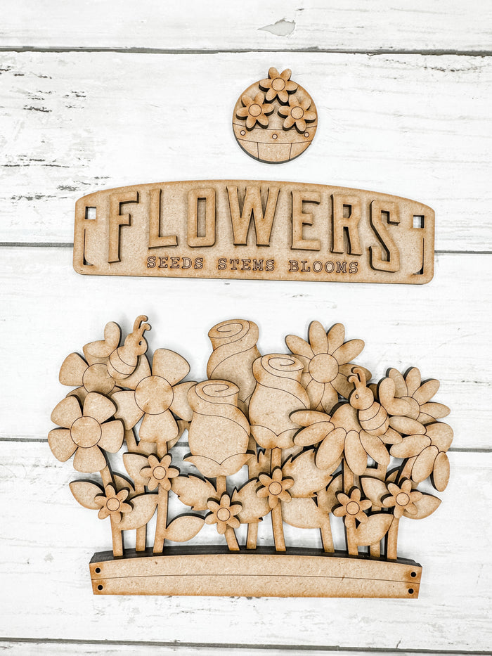 Flowers Insert for Interchangeable bases DIY Craft Kit