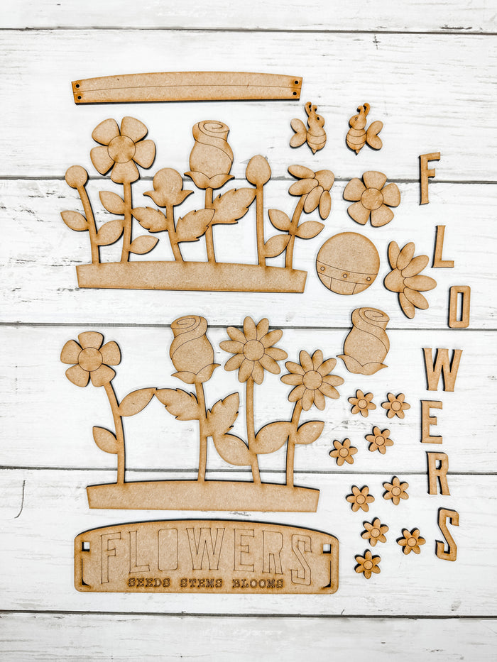 Flowers Insert for Interchangeable bases DIY Craft Kit