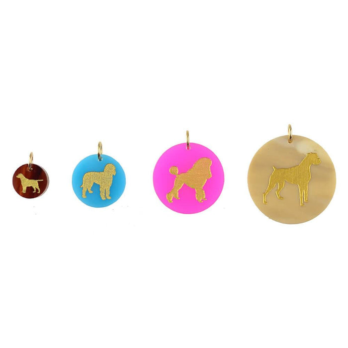 Moon and Lola - Acrylic Eden Greyhound Pet Charm