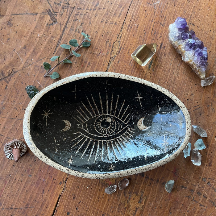 Handmade Smudge Tray | Black