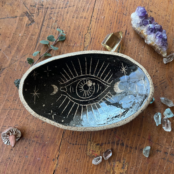 Handmade Smudge Tray | Black