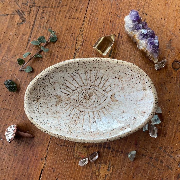Handmade Smudge Tray | White