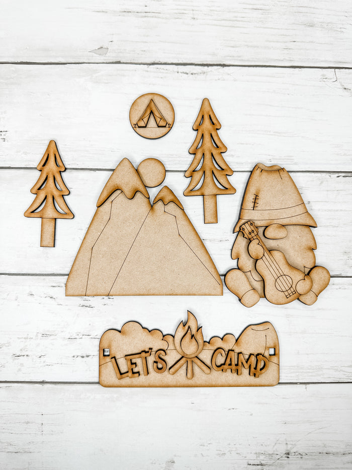 Happy Camper Insert for Interchangeable bases DIY Craft Kit