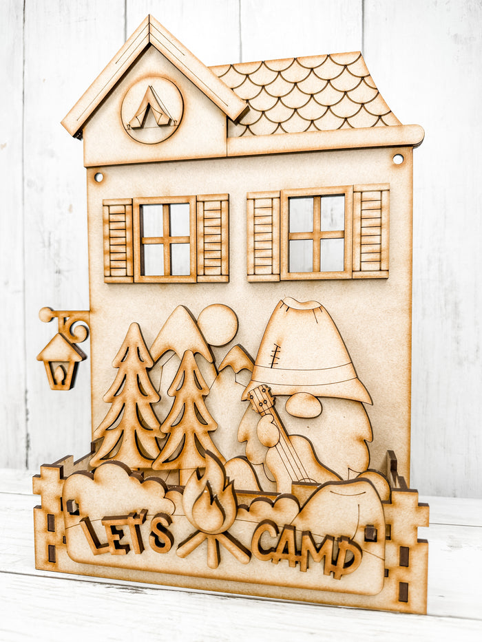 Happy Camper Insert for Interchangeable bases DIY Craft Kit