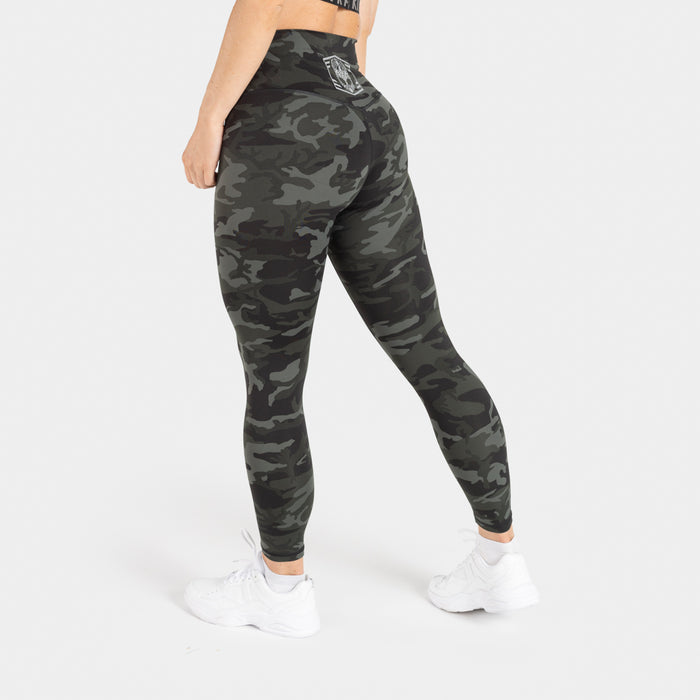 High Waisted Camo Leggings, Jungle - Grimfrost