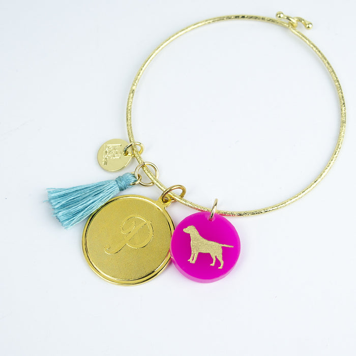 I found this at #moonandlola! - Nora Bangle with Pet, Dalton and Tassel Charm