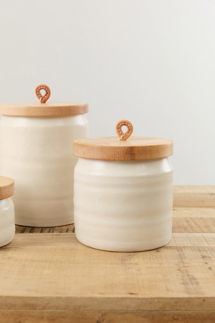 DBO Home Home Vessels Large Bare Lidded Vessel in Snowflake Snowflake