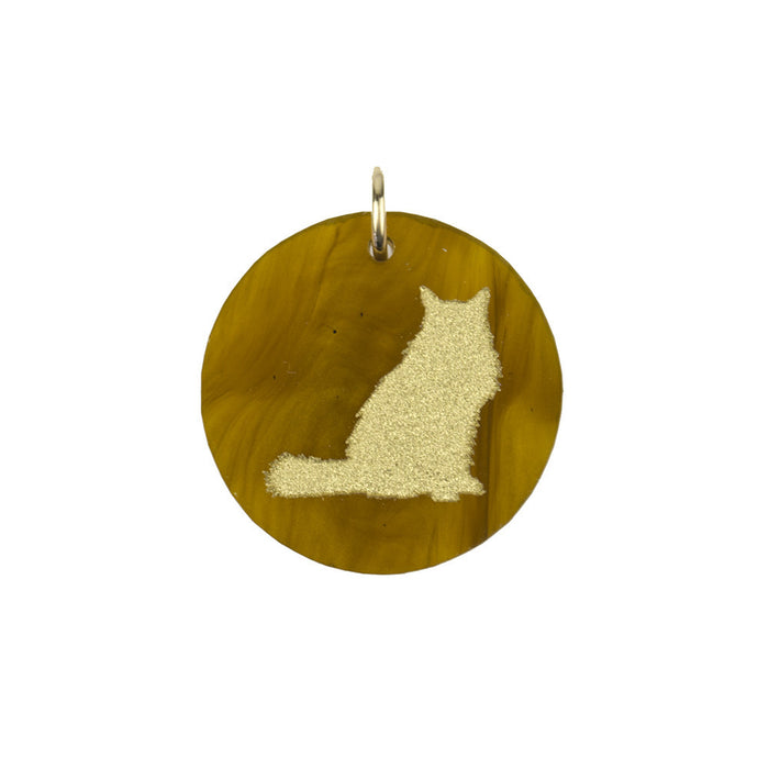I found this at #moonandlola! - Eden Longhaired Cat Charm Tiger's Eye