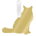 I found this at #moonandlola! - Longhaired Cat Ornament Mirrored Gold