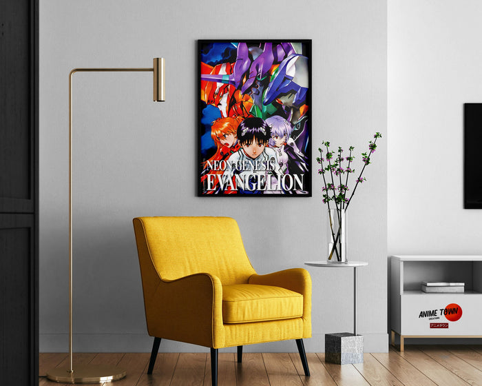 Anime Town Creations Poster Neon Genesis Evangelion 11" x 17" Home Goods - Anime Neon Evangelion Genesis Poster