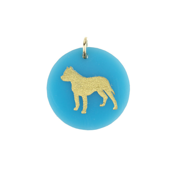 I found this at #moonandlola! - Eden Pitbull Charm Turquoise