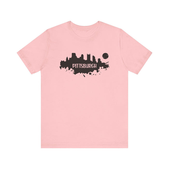 Pittsburgh Splash Skyline T-Shirt - Unisex bella+canvas 3001 T-Shirt - YinzerShop