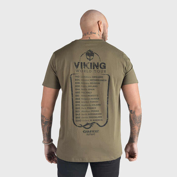 Premium Tee, World Tour, Green - Grimfrost