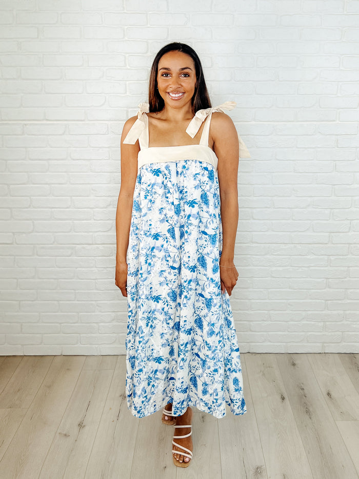 Prepare the Yacht Square Neck Dress