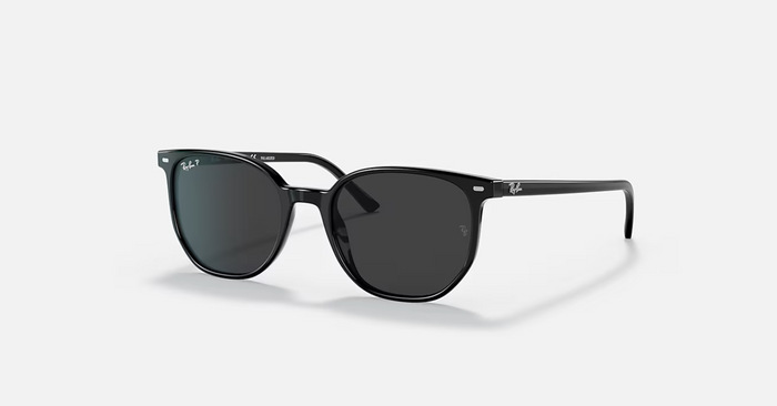 RB2197 Elliot 901/48 Polished Shiny Black/Polarized Grey Classic 52-19