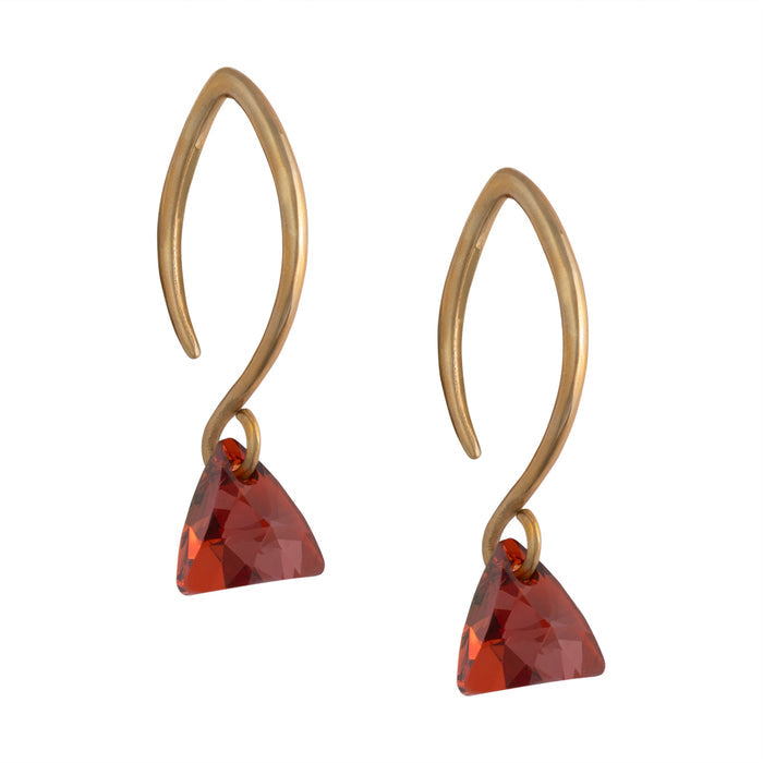 Red Swarovski Triangle