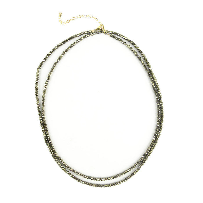 I found this at #moonandlola! - Rhea Necklace Pyrite