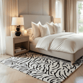 Sahara Monochrome Tiger Print Rug