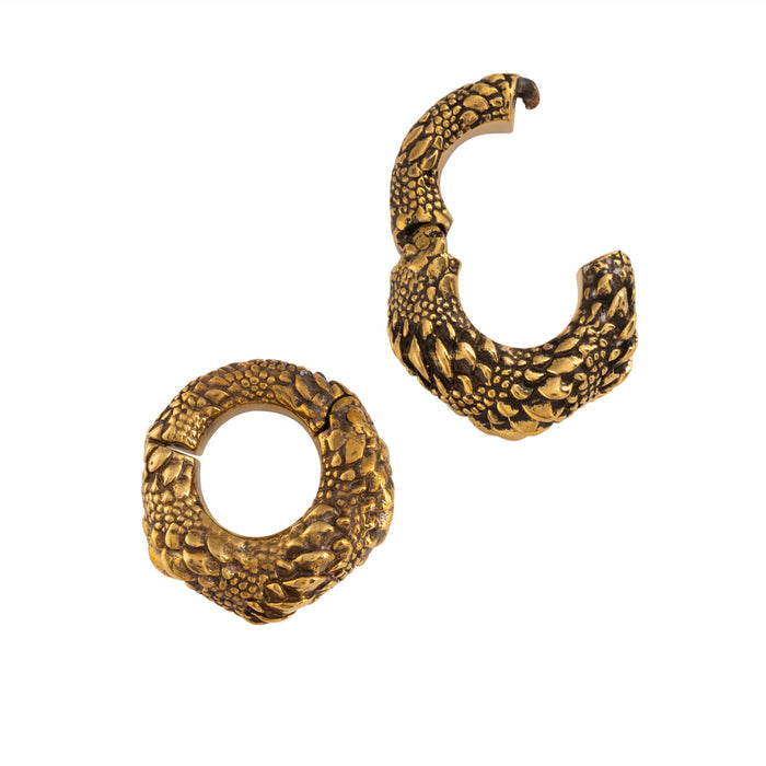 Scale Clasp Hoops