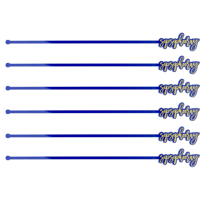 I found this at #moonandlola! - Sip Sip Hooray Drink Stirrers Cobalt