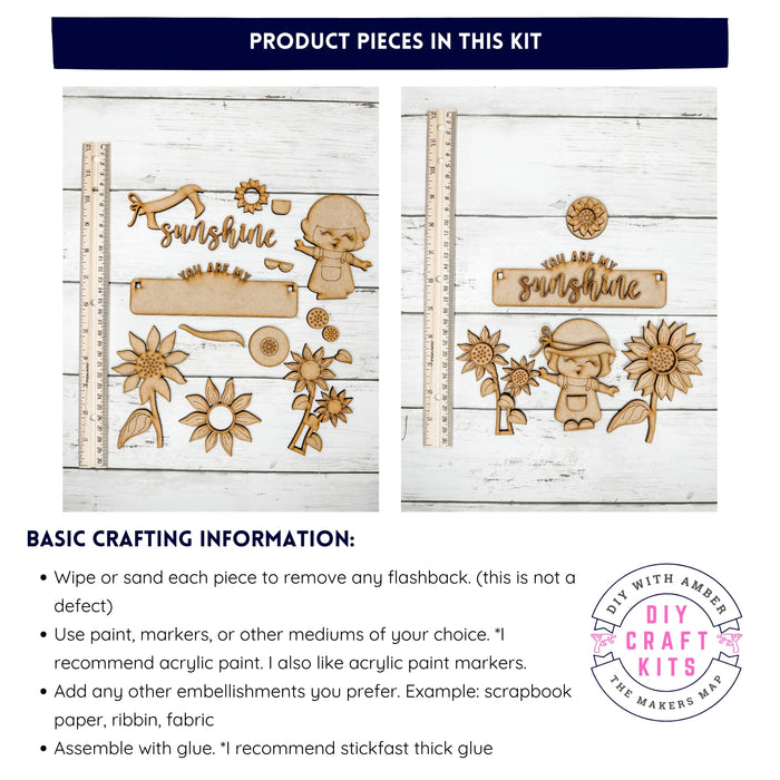 Sunshine Girl Insert for Interchangeable bases DIY Craft Kit