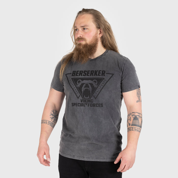 Tee, Berserker, Washed Grey - Grimfrost