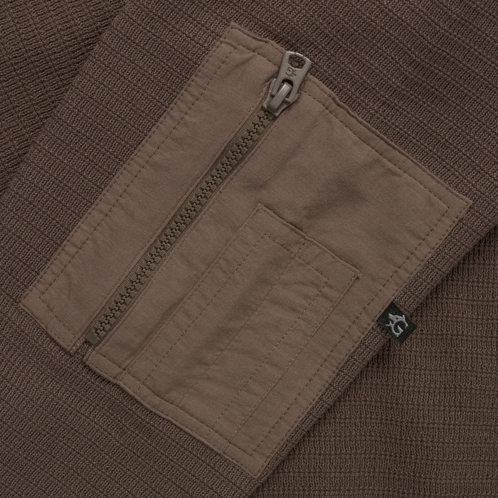 Tactical Sweater, Brown Cotton - Grimfrost